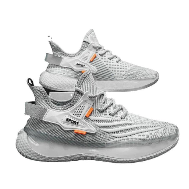Men's Fashion Casual Fly Woven Mesh Breathable Platform Sneaker - Deck Em Up