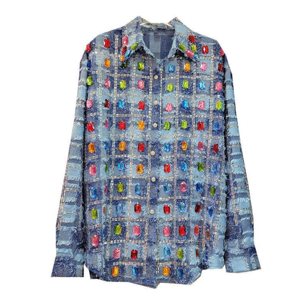 Ladies Tassel Long Sleeve Cardigan Shirt - Deck Em Up
