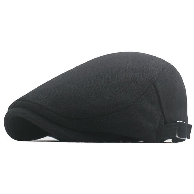 Men's Classic Flat Top Adjustable Newsboy Cap British Style Retro Beret Autumn And Winter Advance Hats Foreign Trade Hat - Deck Em Up