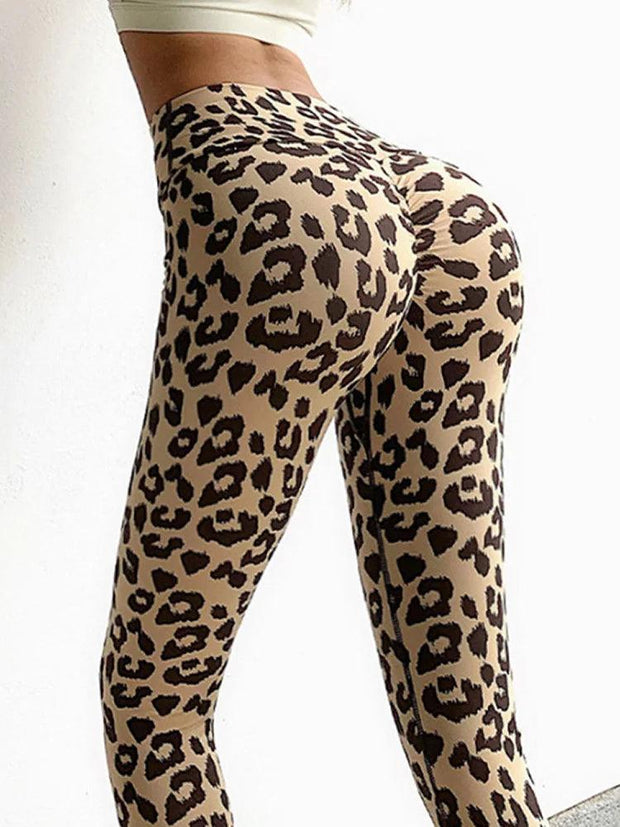 Leopard Printed Leggins Push Up Jogging High Waist Sexy Leggings Women Fitness Pencil Pants Workout Trousers Gym Clothing - Deck Em Up