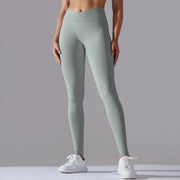 Scrunch Butt Gym Leggings Women Clothing V Cross High Waist Yoga Pants Seamless Sports Leggings Femme Push Up Yoga Leggings - Deck Em Up