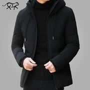 Brand Winter Jacket Men Clothes Casual Stand Collar Hooded Collar Fashion Winter Coat Men Parka Outerwear Warm Slim West Jackets - Deck Em Up