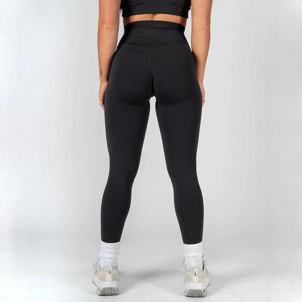 SHINBENE Sculpt Peach High Waist V Cut Back Gym Fitness Tights Yoga Pants Hidden Scrunch Butt Sport Leggings for Women - Deck Em Up