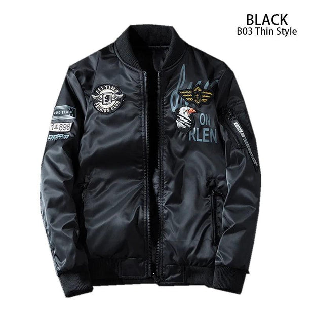 Winter Jacket Men Parkas Coat Double Sided Wear Jacket Oversized 7XL Embroidery Thicken Casual Bomber Jacket Men Clothing BF03 - Deck Em Up