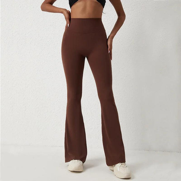 INLUMINE New Sports Flared Leggings Womens Yoga Pants High Elasticity Gym Fitness Tights Flare Leg Woman Casual Wide Leg Pants - Deck Em Up