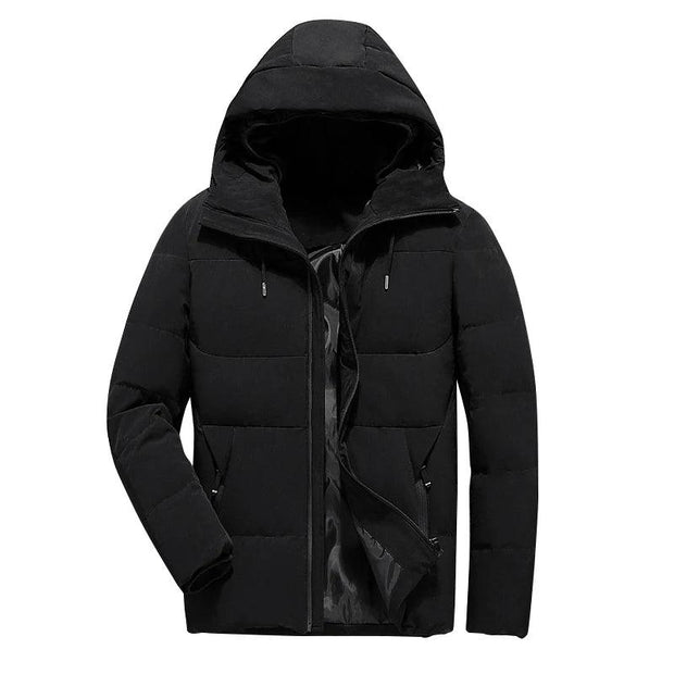 Brand Winter Jacket Men Clothes Casual Stand Collar Hooded Collar Fashion Winter Coat Men Parka Outerwear Warm Slim West Jackets - Deck Em Up