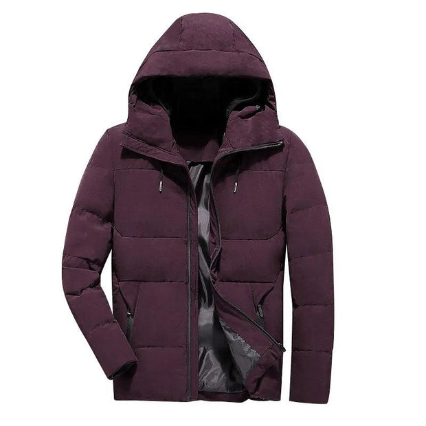 Brand Winter Jacket Men Clothes Casual Stand Collar Hooded Collar Fashion Winter Coat Men Parka Outerwear Warm Slim West Jackets - Deck Em Up