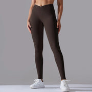 Scrunch Butt Gym Leggings Women Clothing V Cross High Waist Yoga Pants Seamless Sports Leggings Femme Push Up Yoga Leggings - Deck Em Up