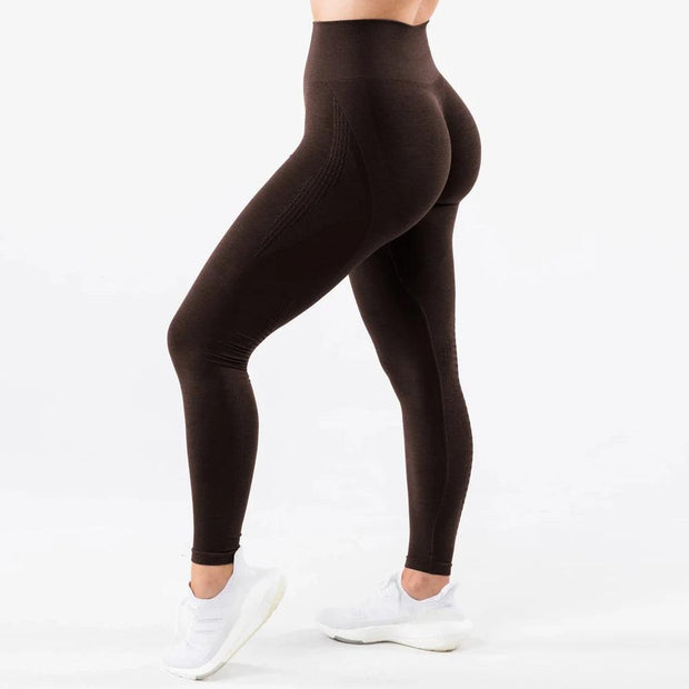 New Amplify Contour Leggings for Women Seamless Scrunch Legging High Wait Yoga Pants Stretchy Gym Tights Workout Sports Leggings - Deck Em Up
