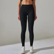 Solid White Women Leggings Seamless Gym Leggings Quick Dry Fitness Pants High Waist Running Pants Hips Push up Sports Leggings - Deck Em Up