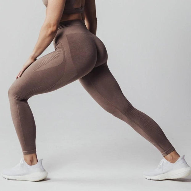 New Amplify Contour Leggings for Women Seamless Scrunch Legging High Wait Yoga Pants Stretchy Gym Tights Workout Sports Leggings - Deck Em Up