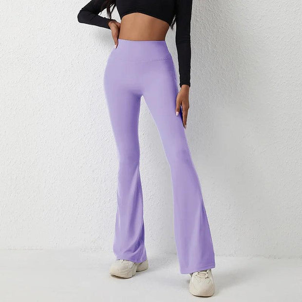 INLUMINE New Sports Flared Leggings Womens Yoga Pants High Elasticity Gym Fitness Tights Flare Leg Woman Casual Wide Leg Pants - Deck Em Up