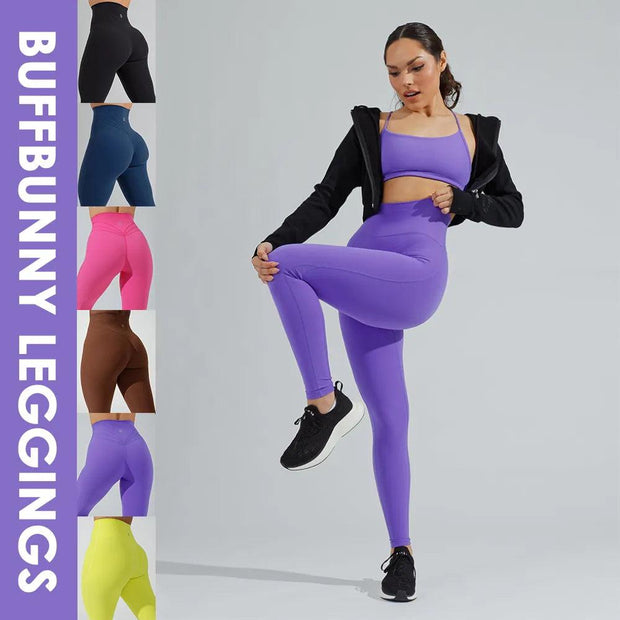 Buffbunny Leggings Yoga 3 Line High Waist Elastic Women Fitness Tights Workout Seamless Pants Gym Female Running Sports Leggins - Deck Em Up