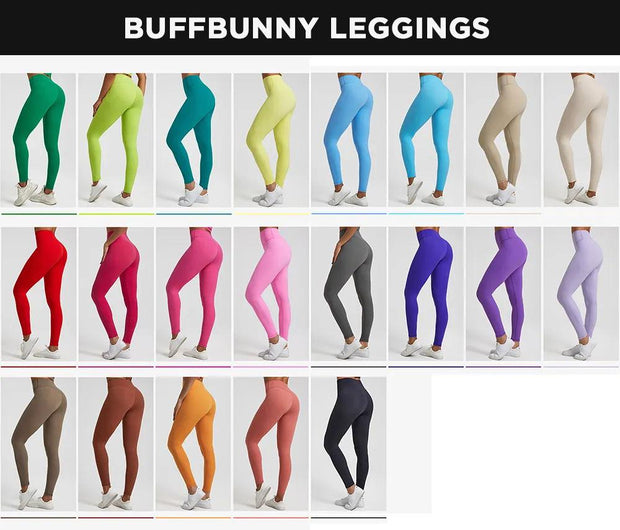 Buffbunny Leggings Yoga 3 Line High Waist Elastic Women Fitness Tights Workout Seamless Pants Gym Female Running Sports Leggins - Deck Em Up