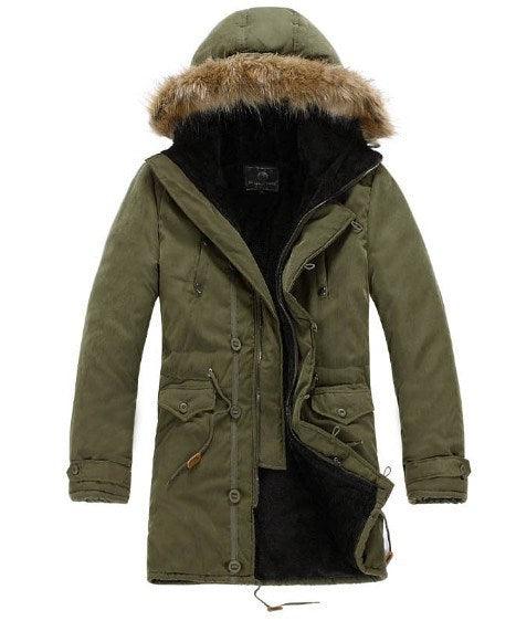 Men's Warm Overcoat Winter Coat Parka Cotton Jackets - Deck Em Up