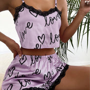 Household Clothes Pajamas Women Lace Suspender Shorts - Deck Em Up
