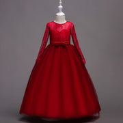 Kids Long Flower Girl Dress Dress - Deck Em Up