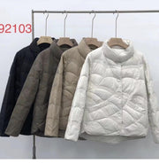 Lightweight Down Jacket Female Loose Lapel - Deck Em Up