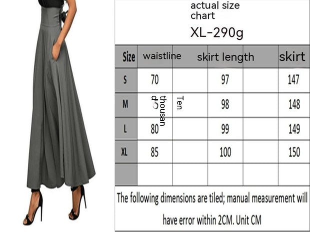 Multi-Color Big Hem Skirt Versatile - Deck Em Up