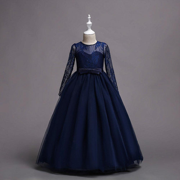 Kids Long Flower Girl Dress Dress - Deck Em Up