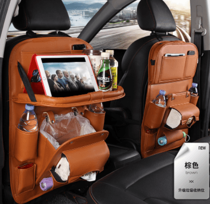 Pad-Bag Organizer Tray Car-Seat Car-Trash-Can Auto-Accessories Foldable Table Travel - Deck Em Up