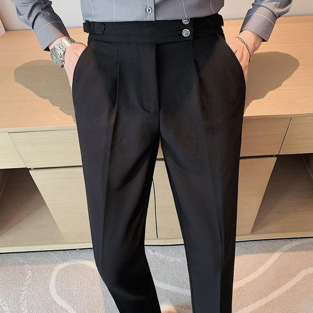 British Style Business Formal Wear Suit Pants Men - Deck Em Up