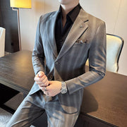Leisure Suits For Men Business Formal Wear Two-piece Set - Deck Em Up