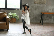 Girls' Big Kids Loose Fashionable Tops Korean Style Shirts Big Kids' Swallowtails - Deck Em Up