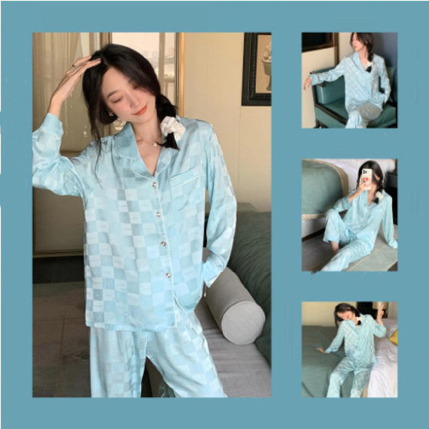 Women's Silk Home Clothing Set Pajama PJ Sexy - Deck Em Up