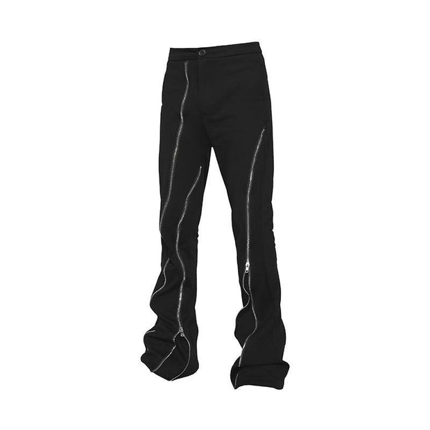 Hip Hop Zipper Split Jeans Men - Deck Em Up
