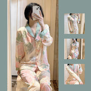 Women's Silk Home Clothing Set Pajama PJ Sexy - Deck Em Up