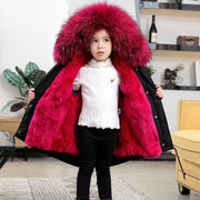 Children's Jackets Girls' Clothes Boys And Babies Big Fur Collar - Deck Em Up